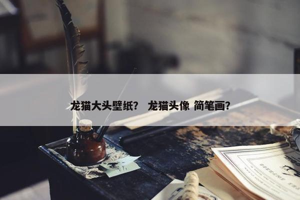 龙猫大头壁纸？ 龙猫头像 简笔画？