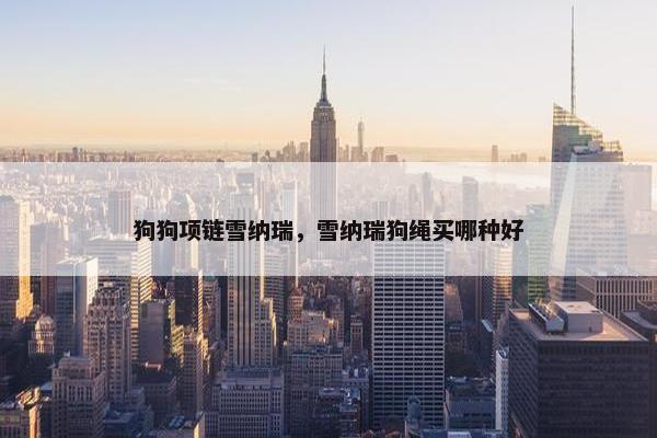 狗狗项链雪纳瑞，雪纳瑞狗绳买哪种好