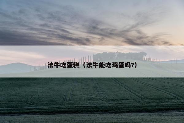 法牛吃蛋糕（法牛能吃鸡蛋吗?）