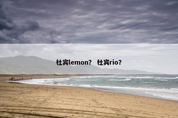 杜宾lemon？ 杜宾rio？
