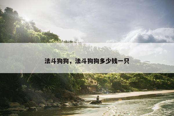 法斗狗狗，法斗狗狗多少钱一只