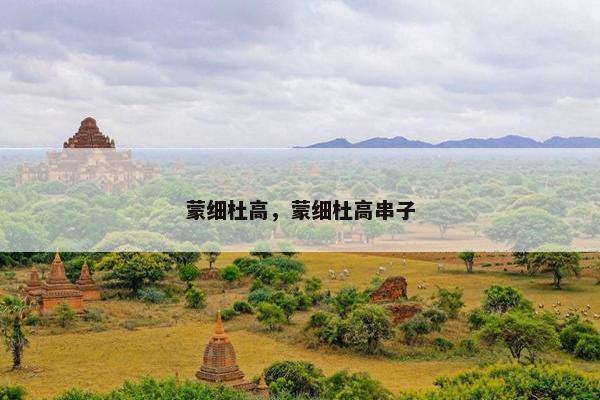 蒙细杜高，蒙细杜高串子