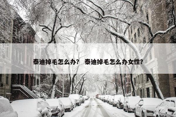 泰迪掉毛怎么办？ 泰迪掉毛怎么办女性？