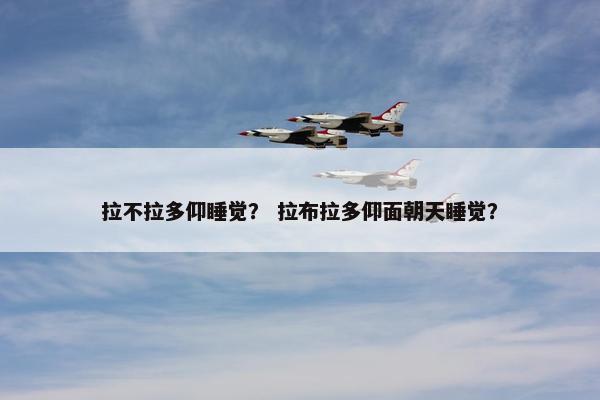 拉不拉多仰睡觉？ 拉布拉多仰面朝天睡觉？