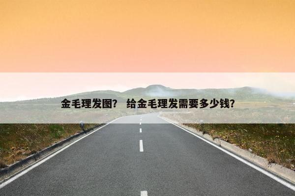 金毛理发图？ 给金毛理发需要多少钱？