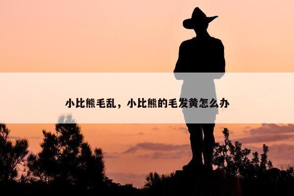 小比熊毛乱，小比熊的毛发黄怎么办