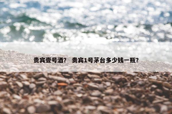 贵宾壹号酒？ 贵宾1号茅台多少钱一瓶？