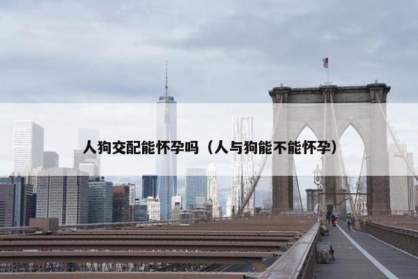 人狗交配能怀孕吗（人与狗能不能怀孕）