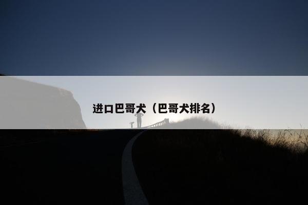 进口巴哥犬（巴哥犬排名）