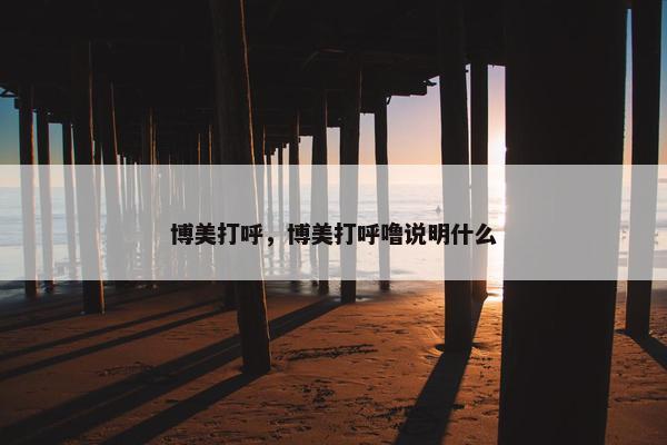 博美打呼，博美打呼噜说明什么