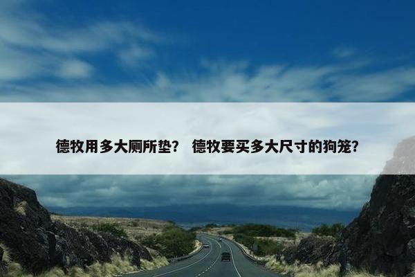 德牧用多大厕所垫？ 德牧要买多大尺寸的狗笼？