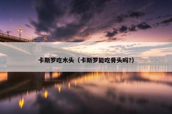 卡斯罗吃木头（卡斯罗能吃骨头吗?）