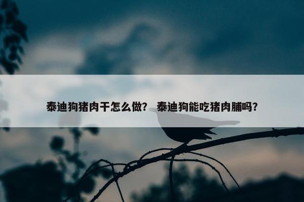 泰迪狗猪肉干怎么做？ 泰迪狗能吃猪肉脯吗？