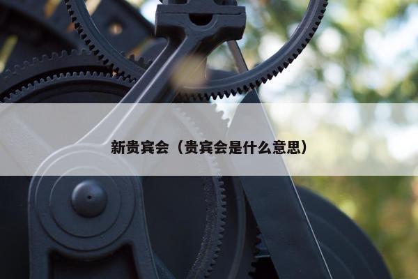 新贵宾会（贵宾会是什么意思）