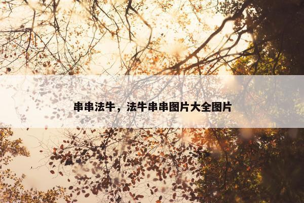 串串法牛，法牛串串图片大全图片
