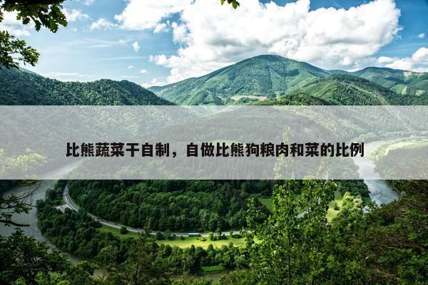 比熊蔬菜干自制，自做比熊狗粮肉和菜的比例