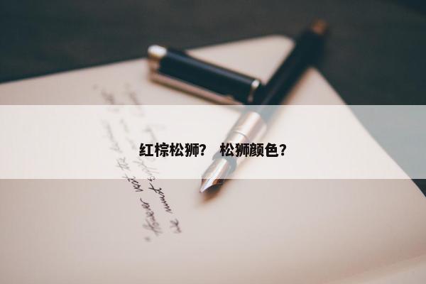 红棕松狮？ 松狮颜色？