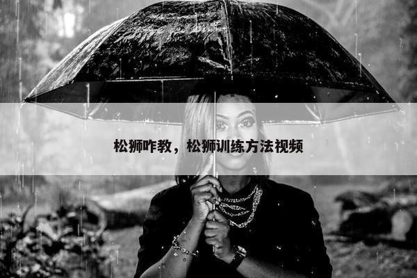 松狮咋教，松狮训练方法视频