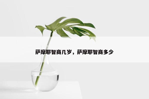 萨摩耶智商几岁，萨摩耶智商多少