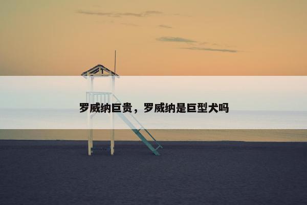 罗威纳巨贵，罗威纳是巨型犬吗