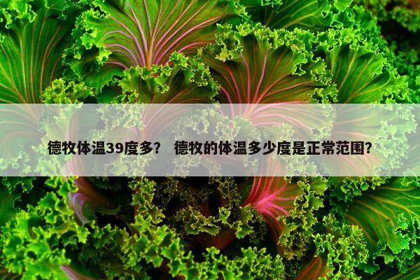 德牧体温39度多？ 德牧的体温多少度是正常范围？