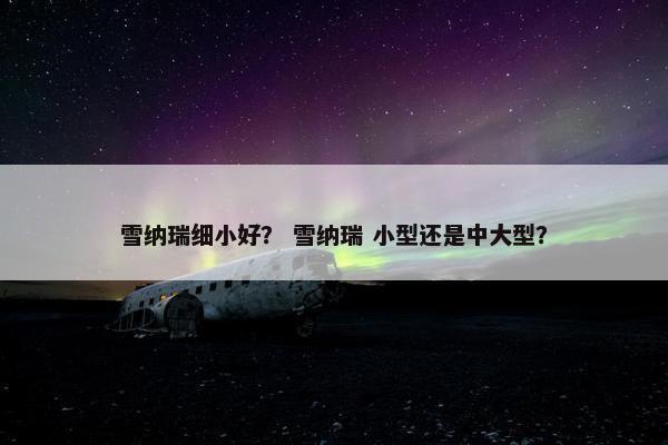 雪纳瑞细小好？ 雪纳瑞 小型还是中大型？