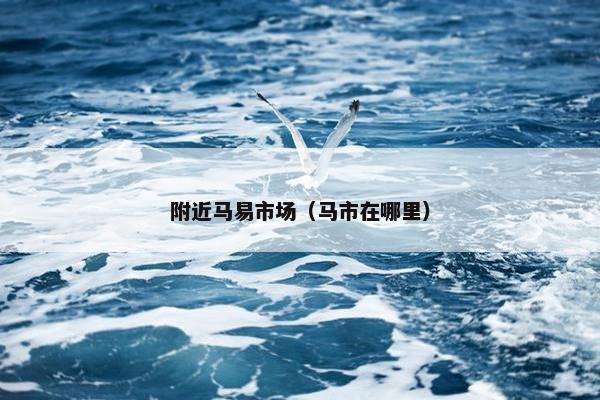 附近马易市场（马市在哪里）