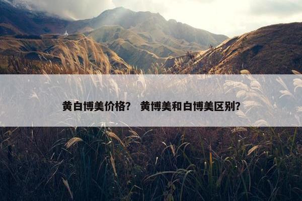 黄白博美价格？ 黄博美和白博美区别？