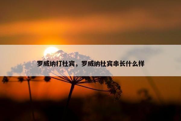 罗威纳打杜宾，罗威纳杜宾串长什么样