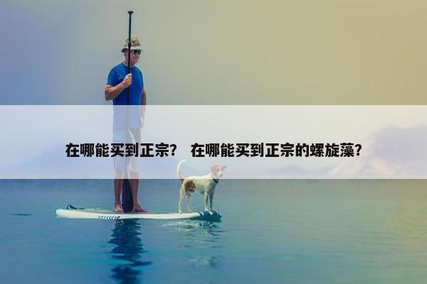 在哪能买到正宗？ 在哪能买到正宗的螺旋藻？