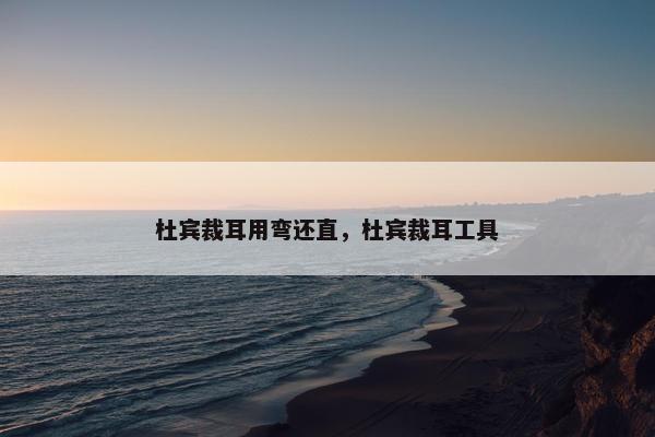 杜宾裁耳用弯还直，杜宾裁耳工具