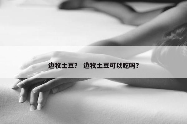 边牧土豆？ 边牧土豆可以吃吗？