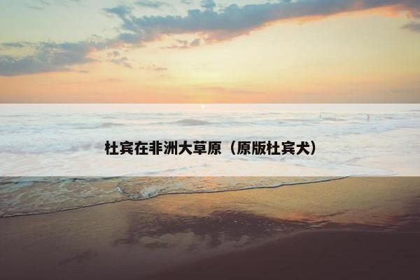 杜宾在非洲大草原（原版杜宾犬）