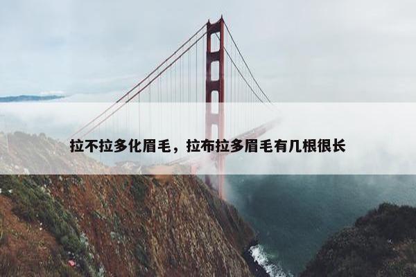 拉不拉多化眉毛，拉布拉多眉毛有几根很长