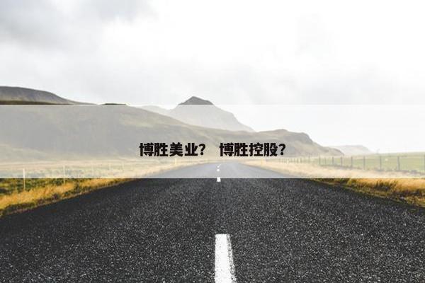 博胜美业？ 博胜控股？