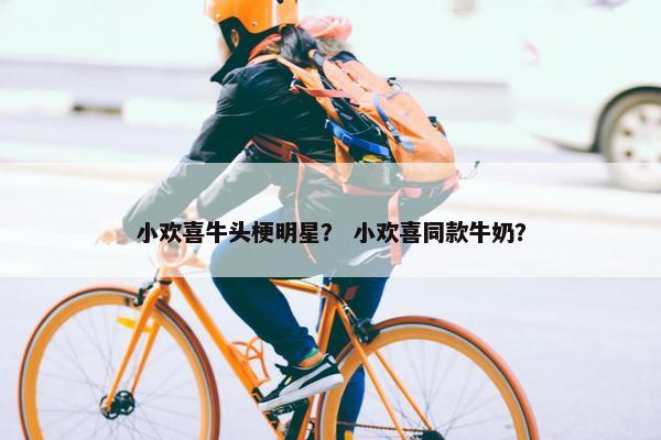 小欢喜牛头梗明星？ 小欢喜同款牛奶？