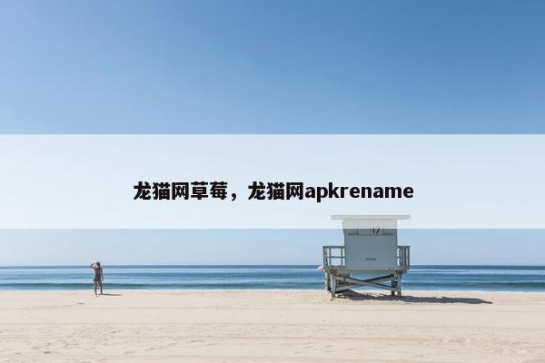 龙猫网草莓，龙猫网apkrename