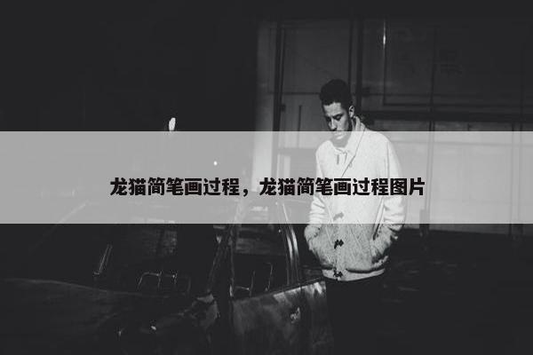 龙猫简笔画过程，龙猫简笔画过程图片