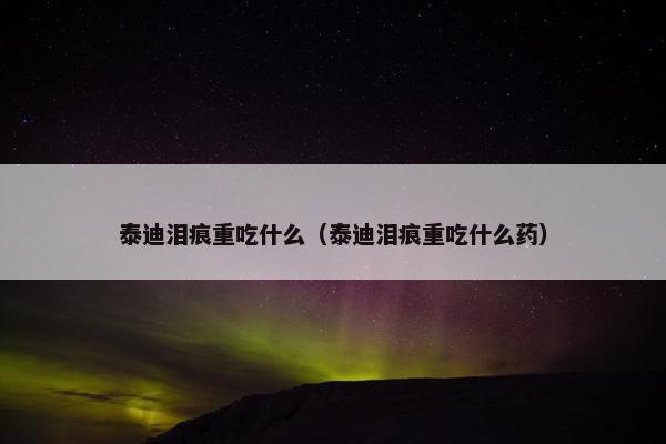 泰迪泪痕重吃什么（泰迪泪痕重吃什么药）