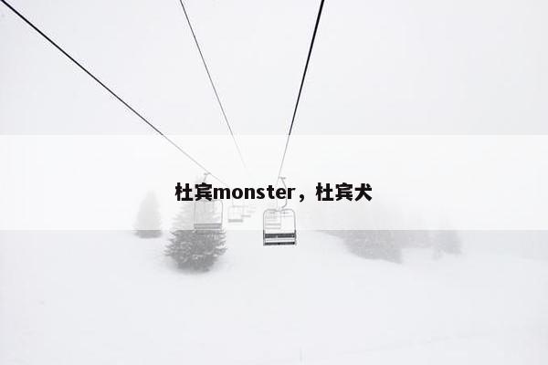 杜宾monster，杜宾犬