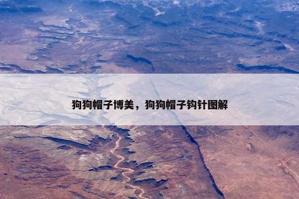 狗狗帽子博美，狗狗帽子钩针图解