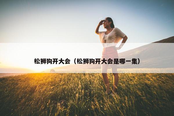 松狮狗开大会（松狮狗开大会是哪一集）