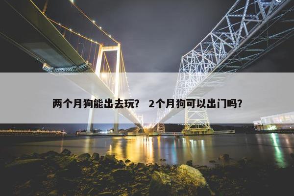 两个月狗能出去玩？ 2个月狗可以出门吗？