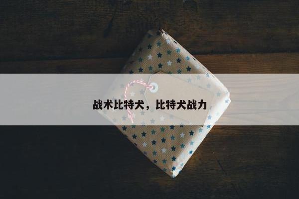 战术比特犬，比特犬战力