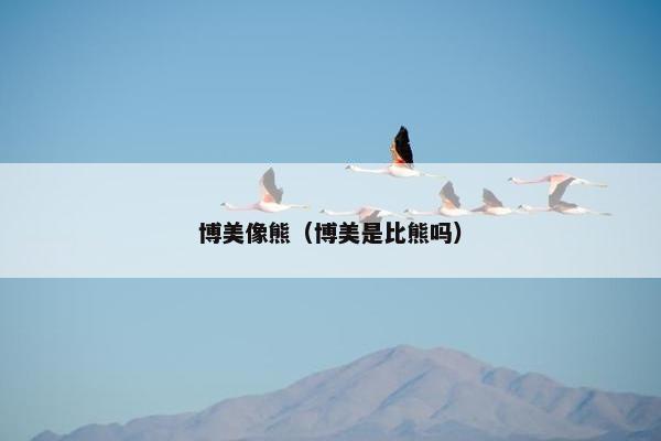 博美像熊（博美是比熊吗）