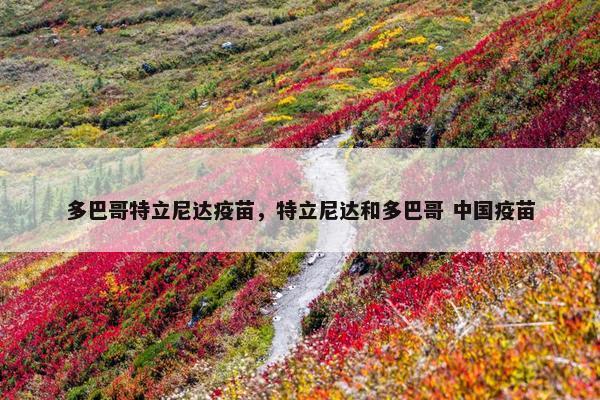 多巴哥特立尼达疫苗，特立尼达和多巴哥 中国疫苗
