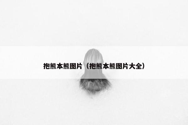 抱熊本熊图片（抱熊本熊图片大全）