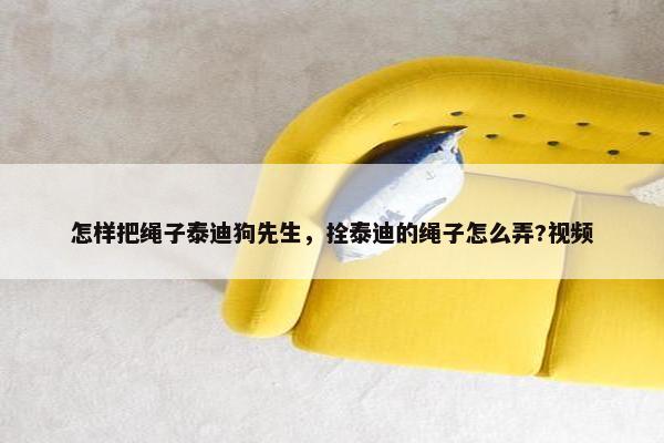 怎样把绳子泰迪狗先生，拴泰迪的绳子怎么弄?视频