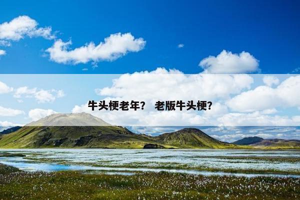 牛头梗老年？ 老版牛头梗？