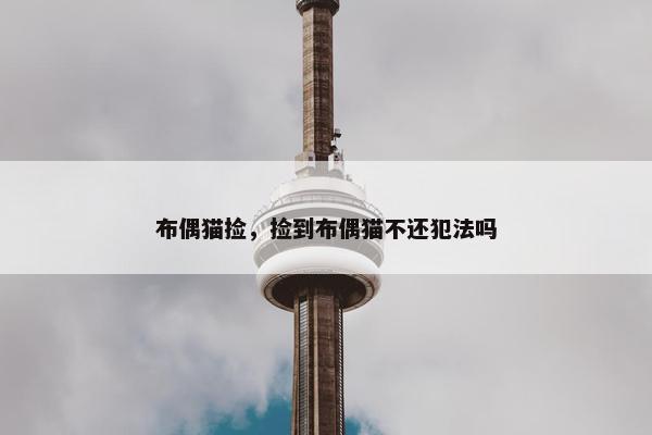 布偶猫捡，捡到布偶猫不还犯法吗